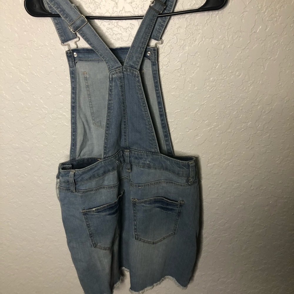 Denim overall dress - Picture 3 of 4